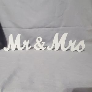 Mr. & Mrs. Wooden sign